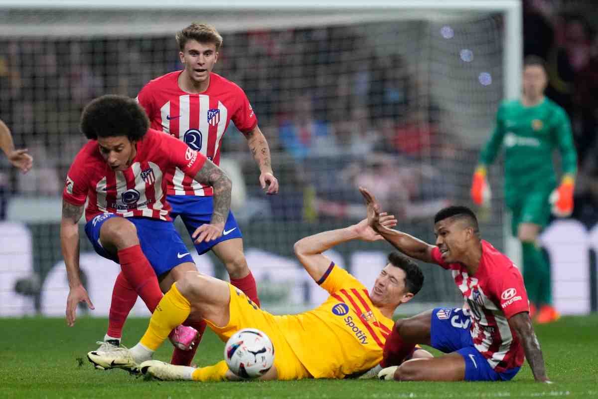 I calciatori di Barcellona e Atletico Madrid