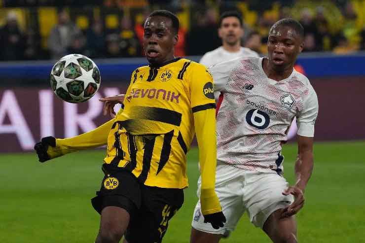 Il Borussia Dortmund in proiezione offensiva