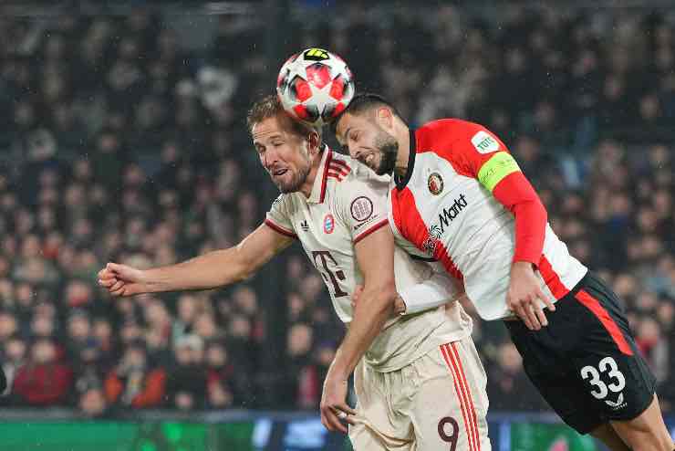 L'intervento in chiusura di Hancko per fermare Harry Kane