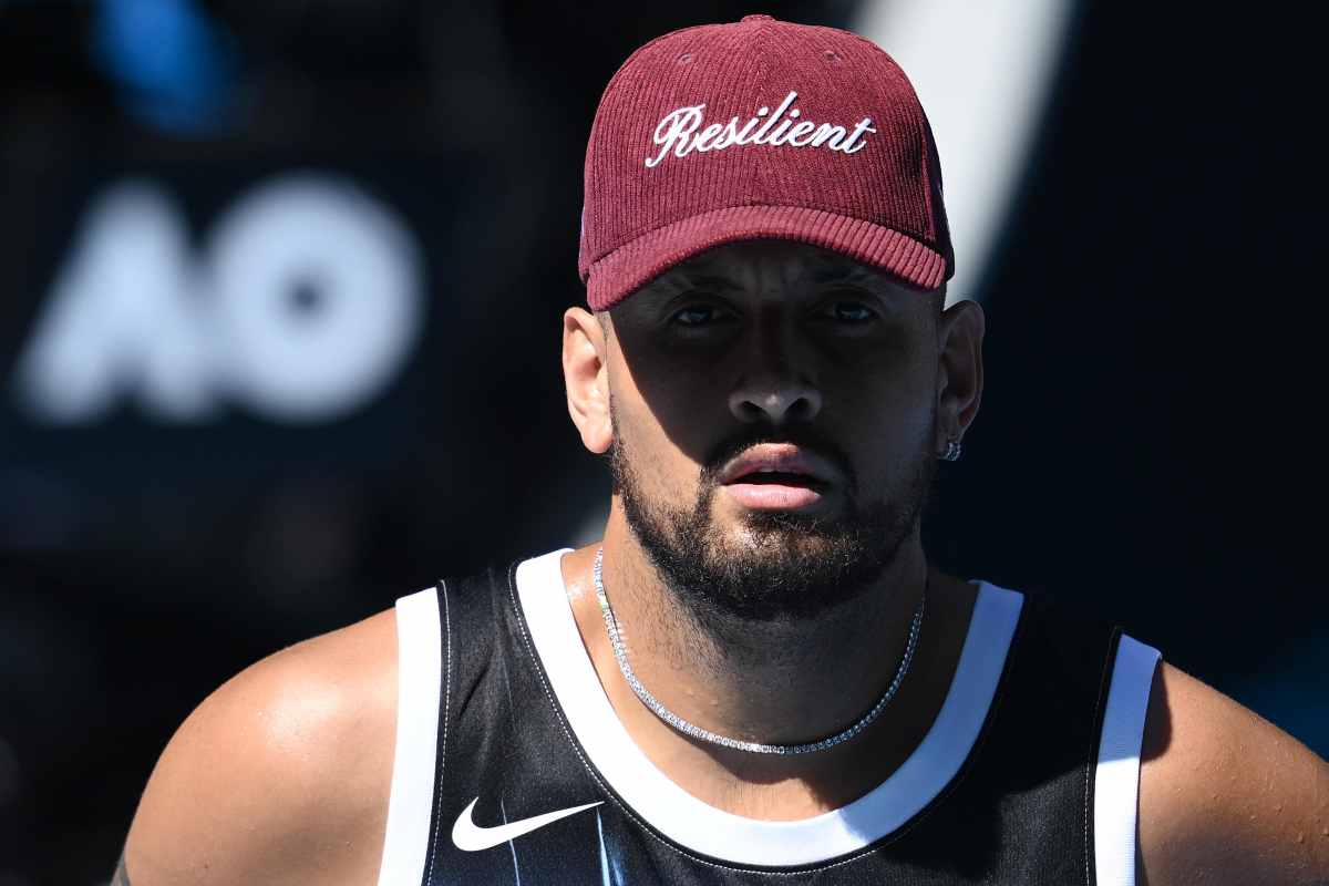 Nick Kyrgios in allenamento all'Australian Open